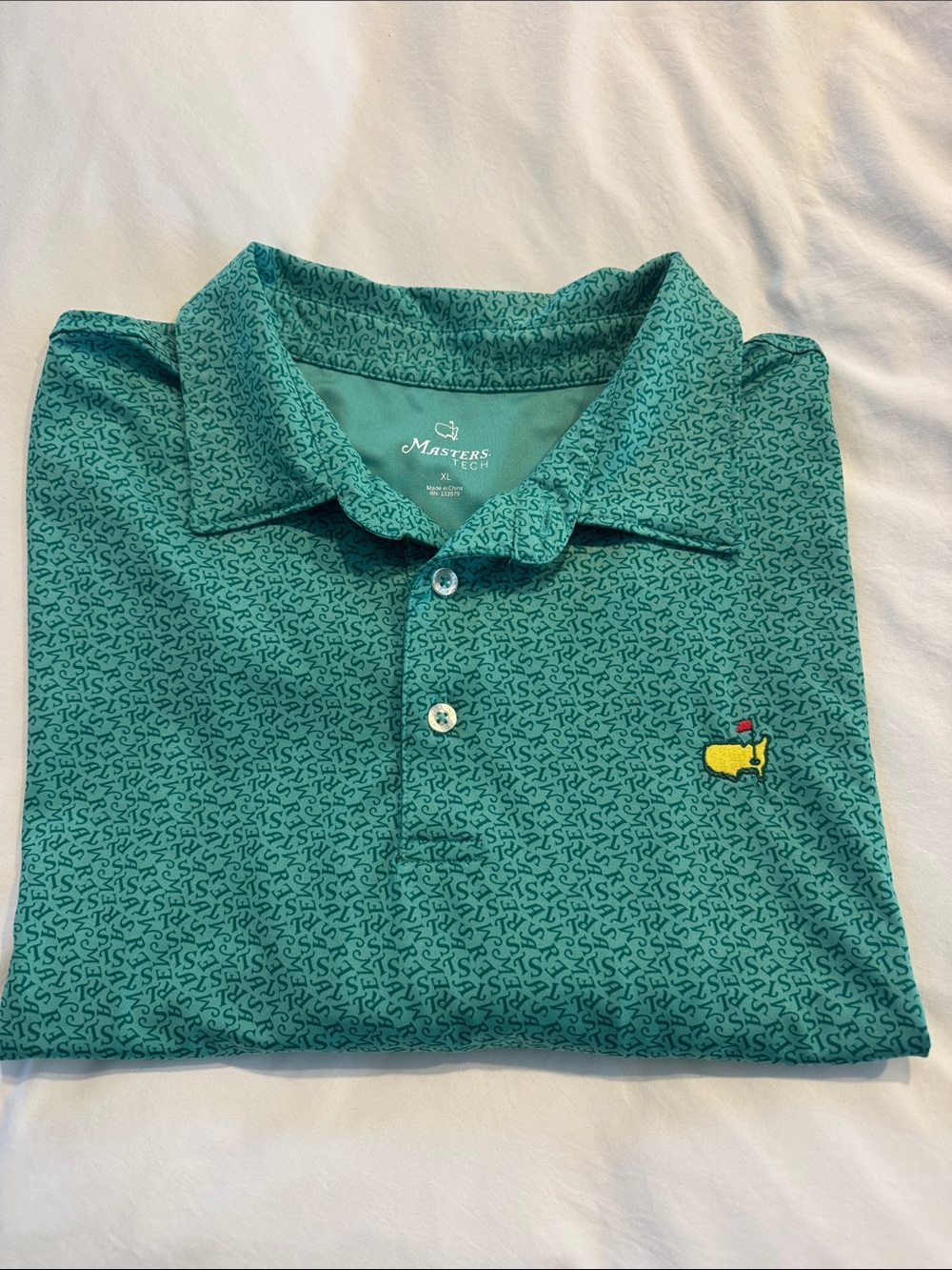 Official Masters Tech Performance Golf Polo Shirt XL